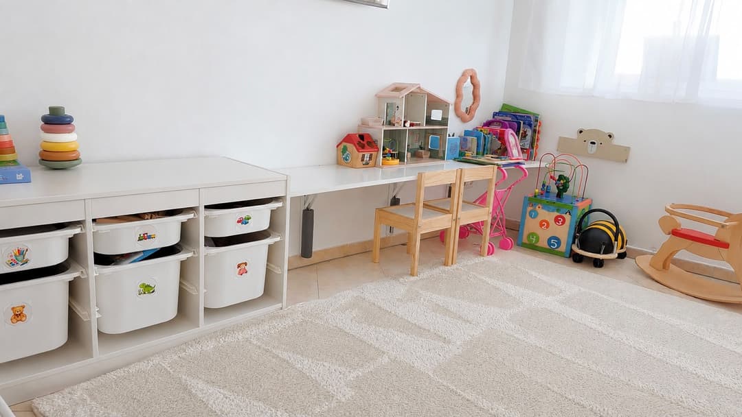 Helle, freundliche Räumlichkeiten der LUNA Kindertagespflege mit kindgerechter Einrichtung und Spielecken