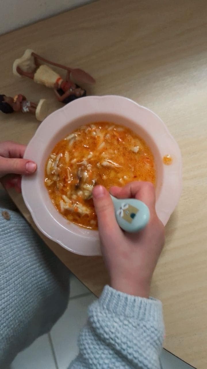 Montag: Hähnchen-Nudelsuppe