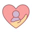 Herz Symbol für liebevolle Betreuung