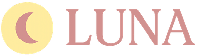 LUNA Kindertagespflege Logo - Mond und Sterne Symbol